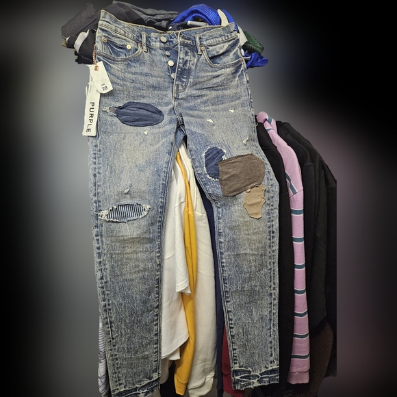 PURPLE-BRAND スリムフィットデニム 28 PURPLE BRAND パープルブランド